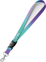 OXY Ombre Pink Lanyard with Carabiner