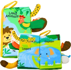 Soft Educational Book with Animals for Infants