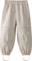 Children's softshell trousers LEOKID Vic Silver Cloud Flower – Size 116