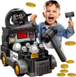 Woopie игра за сръчност Удари къртицата – полицейска кола с аксесоари