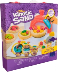 Kinetic Sand комплект за пица SquishPizza – креативен сет с фурна и инструменти