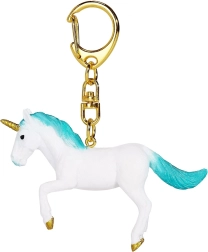 Jumping Unicorn Keychain Green