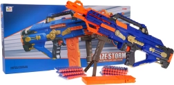 Мега карабина BLAZE STORM за пяна-стрели – син, автоматичен бластер