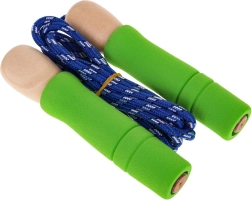 Детско въже за скачане с дървени дръжки и гумени накрайници