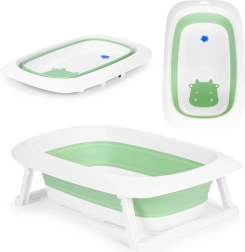 Сгъваема детска ваничка с отвор за източване Ecotoys – Оранжева