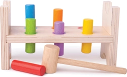 Дървено чукче Bigjigs Baby