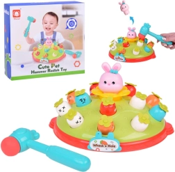 Удари с чукчето – игра с морковчета и зайче