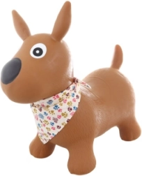 Скачащо кученце с шалче с помпичка