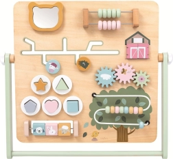 Дървена activity board „Ферма“ за деца 2+