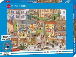 Пъзел HEYE Seek & Find: Градски къщи, 1000 части
