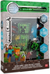 Minecraft secret diary with magic UV pen and stickers