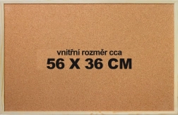 Cork Jigsaw Puzzle Mat 56 × 36 cm with Frame