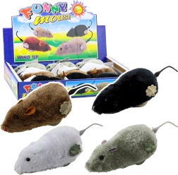 Навиваща се плюшена мишка играчка за деца и котки