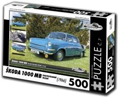 RETRO-AUTA Puzzle Škoda 1000 MB 1966 – 500 pieces