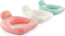 Inflatable beach water chair with mesh seat and handles