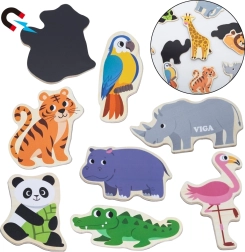 Viga дървени магнити – диви животни, 20 бр.