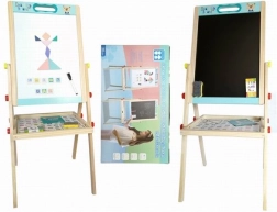 Дървена двустранна дъска 85 см с аксесоари