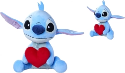 Плюшен Stitch със сърце 50 см