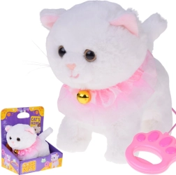 Интерактивно плюшено котенце на повод, ходи, мяука и клати опашка