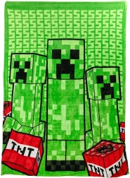 Minecraft Creeper одеяло с възглавница