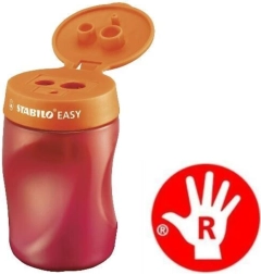 Ергономична острилка за левичари STABILO EASYsharpener, оранжева