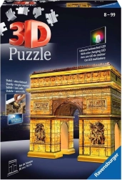 Светещ 3D пъзел Нощна серия Триумфалната арка