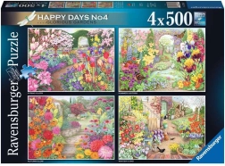 Пъзел Ravensburger Прекрасни градини 4×500 части
