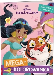 Disney Princesses Mega Coloring Book with Glitter Stickers