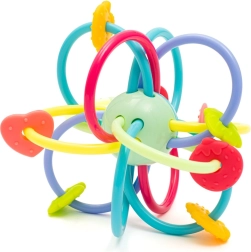 Силиконово гризалo с дрънкалка BABY MIX