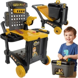 Детска 3-в-1 работилница с количка и куфарче, 59 части