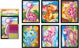 Мини мозайка Динозавър Блестящ 10x12 см