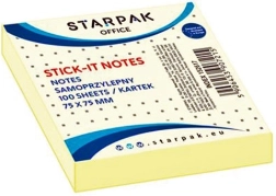 Stick-it лепящи листчета, жълти 7,5 см