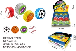 Йо-йо спортно топче със светлинни ефекти 5,5 cm