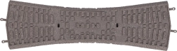 Piko base for double crossover turnout