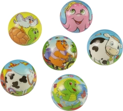 Пяна топка за скачане Животни 6 см