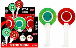 Police Stop Sign with Light