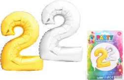 Надуваем балон цифра 2, 40 см
