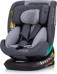 Chipolino столче за кола Supreme i-Size 40–150 см Isofix 360 – Гранит