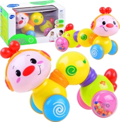 Интерактивна пълзяща гъсеничка на колелца Happy Wiggle Worm