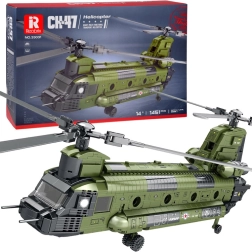 Reobrix конструктор хеликоптер CH-47 Chinook – военен тандемен вертолет, 1451 части