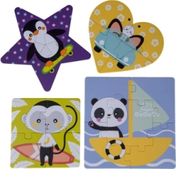 Gagagu геометричен детски пъзел комплект 2–6 части