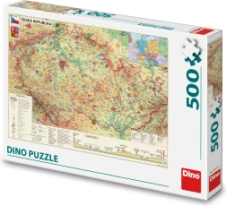 Dino пъзел Карта на Чешката република 500 части