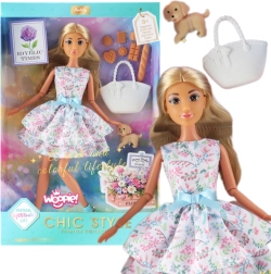 Woopie Royal кукла Lily 30 см – пролетна рокля, аксесоари и кученце