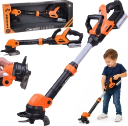 Interactive kids string trimmer with light and sound