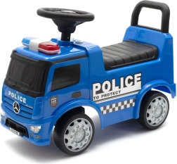 Children's MERCEDES Baby Mix Police Ride-On with Sounds – Blue