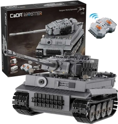 CaDA Master дистанционно управляван сив танк Tiger RC (925 части)