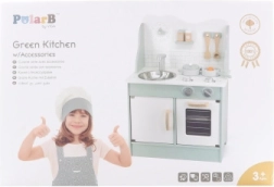 VIGA PolarB дървена детска кухня с аксесоари Eco Green