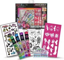Monster High тату комплект с блестящи гелове и стикери