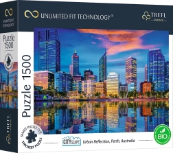 Puzzle TREFL UFT Cityscape – reflection of the city of Perth, Australia, 1500 pieces