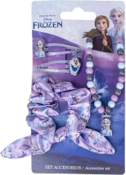 Disney Frozen Kids Accessories Set – Hair Clips, Scrunchie and Necklace